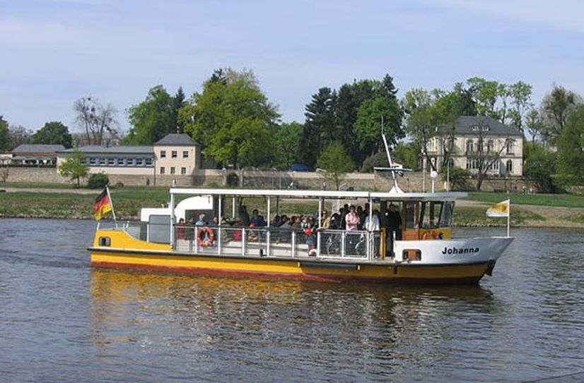 Das Fährboot »Johanna«.