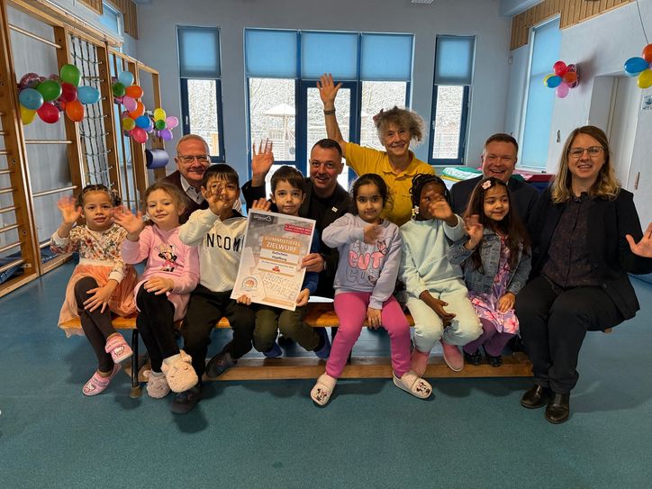 Hoher Besuch in der Integrationskita »Max und Moritz« und in der Heilpädagogischen Kita »Bussi Bär«  Hoyerswerda.