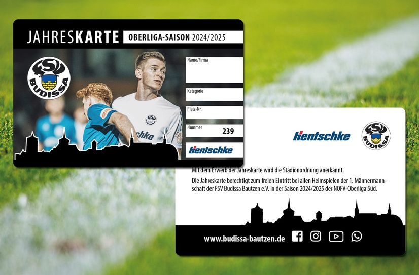 Mit der Jahreskarte können sich Budissa-Fans alle Punktspiele der 1. Männermannschaft auf der Müllerwiese anschauen.