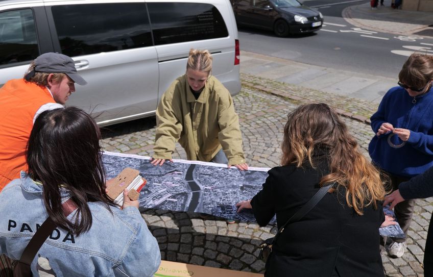 Studenten in meißen unterwegs.