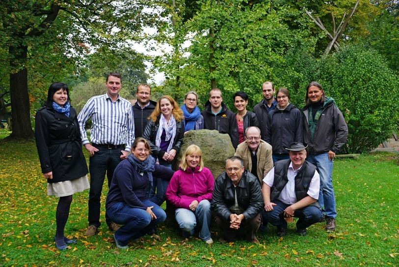 Der Vorsitzende der „Zoo-Freunde Dresden e.V.“ und die Leiter der fünf anderen Partnerzoos bei einem gemeinsamen Termin zur Vorbereitung des Fördermittelantrages. Foto: Zoo, Kultur und Bildung Hoyerswerda gGmbH