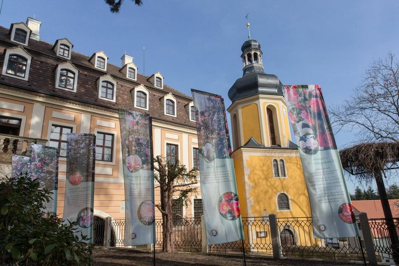 Blick auf das romantische Landschloss Zuschendorf  Foto: PR
