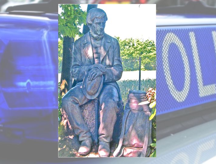 Foto des Leinewebers samt Rucksack. Foto: Polizei