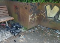 Illegale Graffitis und Müllablagerungen nehmen überhand.