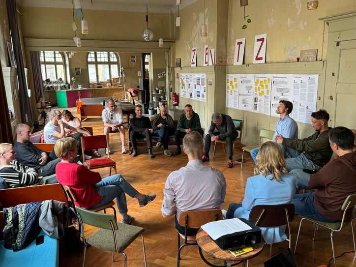 Abschlussveranstaltung des Projekts »Willkommenssalons« in Zeitz.