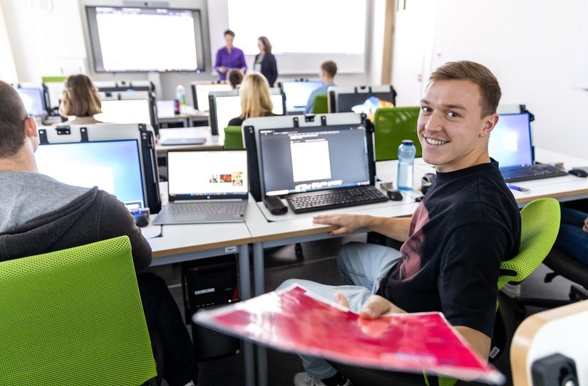 Studieren in Riesa, als neue Hochschulstadt. 
Foto: Lenk