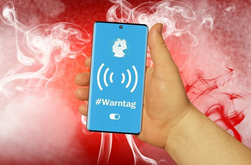 Dieses Jahr wurde durch Cell Broadcast erstmals auch direkt per Handy gewarnt.