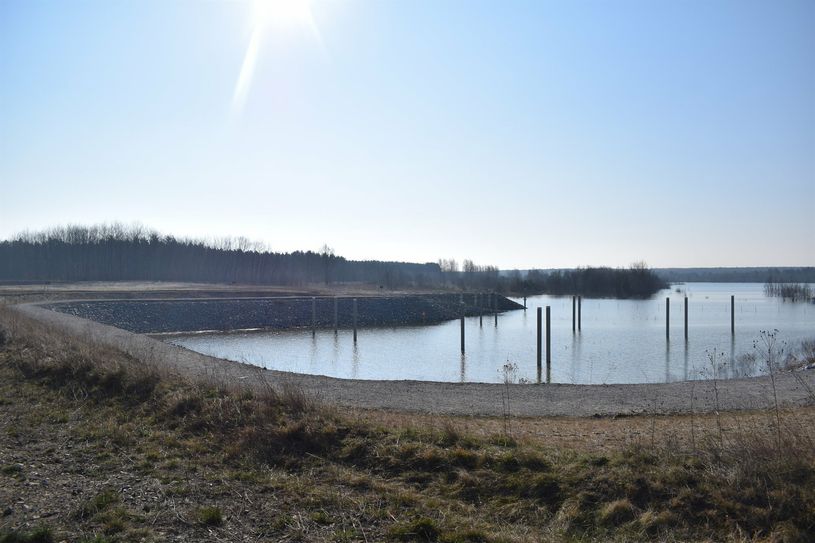 In der Sedlitzer Bucht soll eine Marina mit 30 Liegeplätzen entstehen.