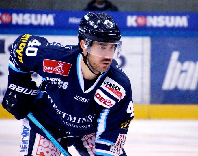Nick Huard geht in seine vierte Saison mit den Dresdner Eislöwen. Foto: Büttner