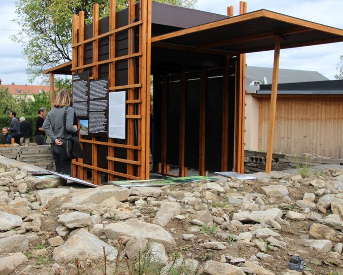 Der Pavillon dient als Infoquelle, soll aber auch für verschiedene Kunstprojekte genutzt werden