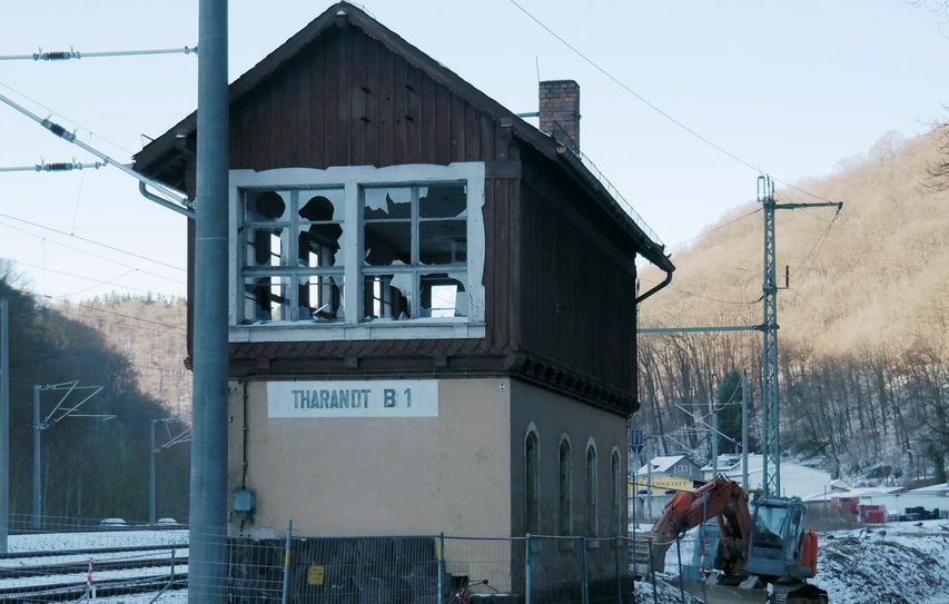 Eines der letzten Bilder vom Stellwerk Tharandt. Foto: cda