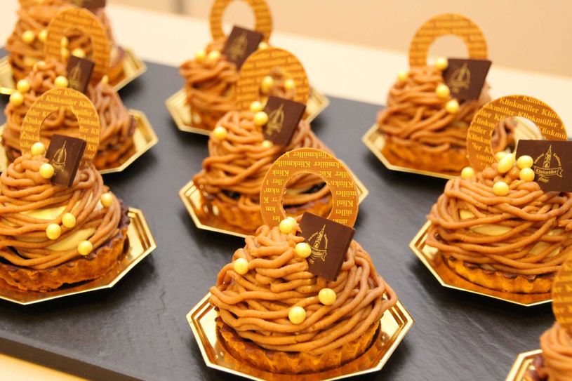 Noch ein Wettbewerbsbeitrag der Bäckerei Klinkmüller aus Luckau. Zudem werden Brote und Brötchen im Rahmen der Messe verkostet. Foto: jho