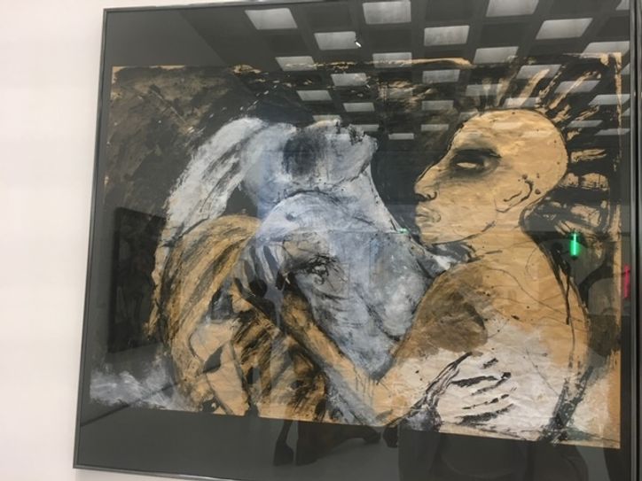 „Angela und Angelus“ von der in der Oberlausitz geborenen Künstlerin Angela Hampel. Foto: Kayser