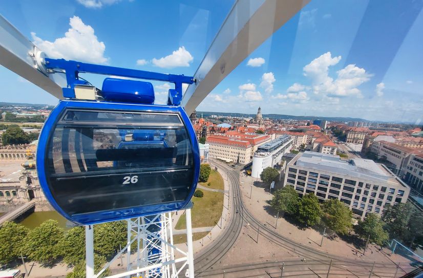 Die 42 Schweizer Gondel sind voll klimatisiert.