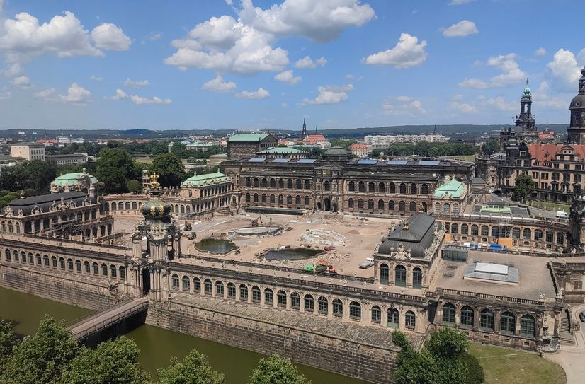 ...die Baustelle Dresdner Zwinger.