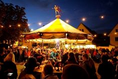 Das Theaterkarussel in Altkötzschenbroda. Foto: Claudia Hübschmann