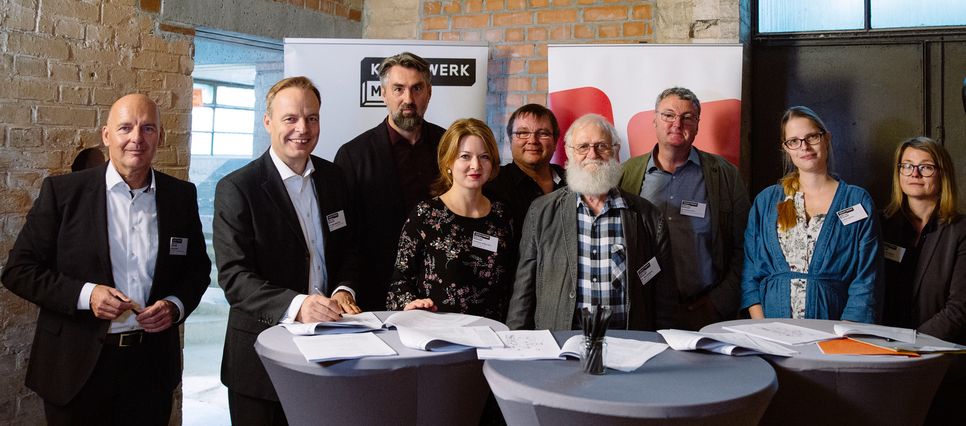 Vier Vereine werden im Oktober 2020 in das ehemalige Reaktanz-Gebäude im Kraftwerk Mitte ziehen. Die Umbauarbeiten im Haus laufen auf Hochtouren. Foto: Killig