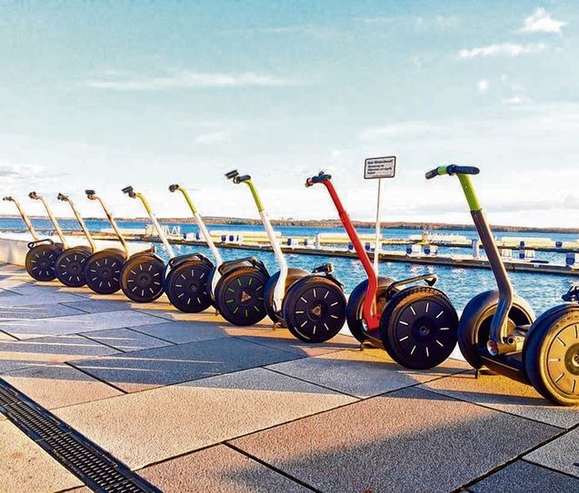 Mit dem Segway durch das Lausitzer Seenland. Foto: Segtours Senftenberg