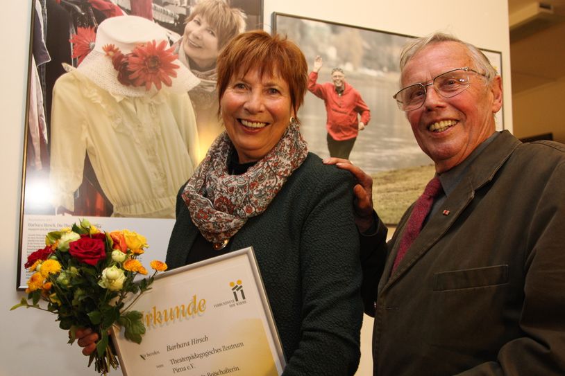 Zwei Botschafter unter sich: Barabara Hirsch und Johannes Förster, der 2007 zum Botschafter ernannt wurde. Foto:   Förster