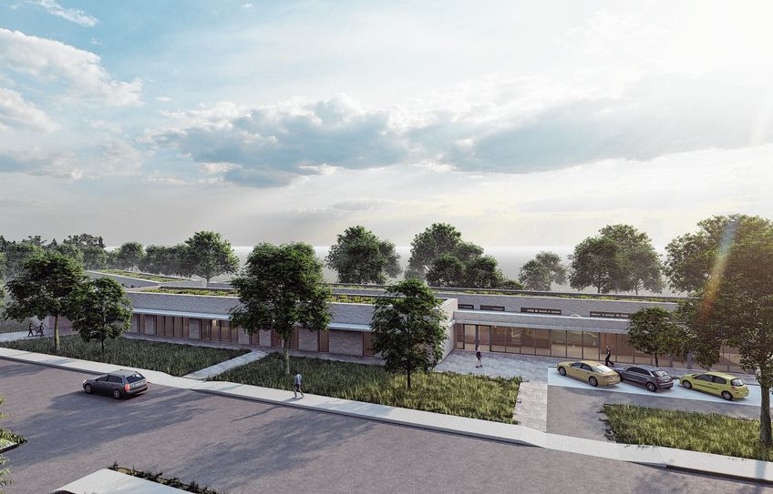 Die Zukunft des Ersatzneubaus der Kita »Spatzennest« in der Wilhelm-Pieck-Straße. 2026 soll die neue Kita in Betrieb genommen werden.