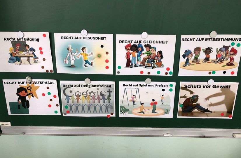 Das sind die wichtigsten Rechte, die die Kids fordern.