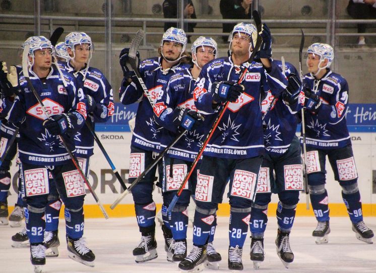 Die Dresdner Eislöwen haben ein tolles Turnier gespielt und den 2. Platz belegt. Foto: Büttner