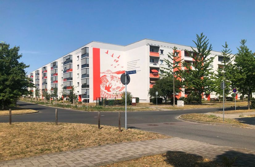 Mietobjekt der Wohnungsgenossenschaft Sächsische Schweiz e. G. Pirna in Pirna-Copitz. Die Nettokaltmieten haben sich in den letzten Jahren nur sehr leicht erhöht.
