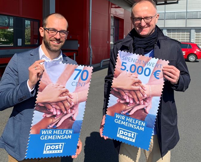 Alexander Hesse (li., Marketingleiter PostModern) und Michael Ulbrich (Geschäftsführer PostModern) stellten die neue Marke am 15. Mai vor. Foto: PostModern