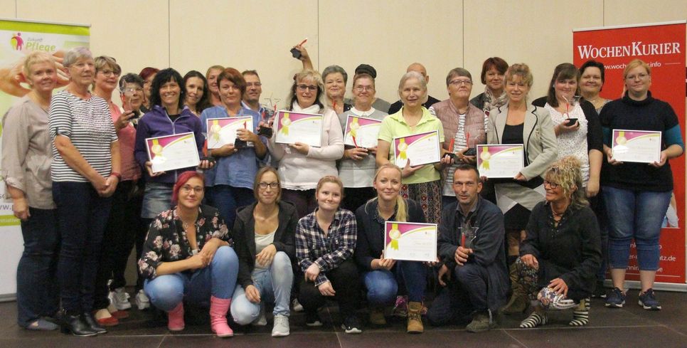 Gruppenfoto unserer "Pflegesternbesitzer". Foto: Büttner