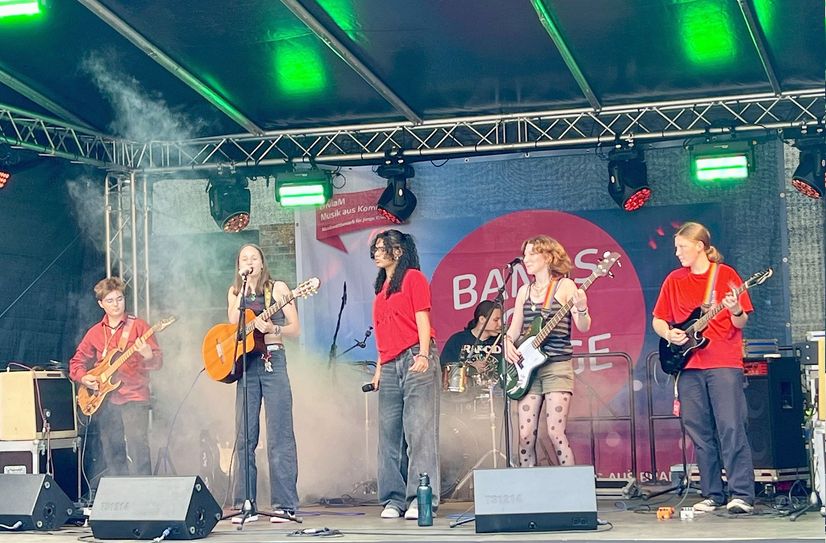 Die Band "Sleepy Creeps" von der Kreismusik- und Kunstschule Gebrüder Graun erspielte sich einen der begehrten Sonderpreise.