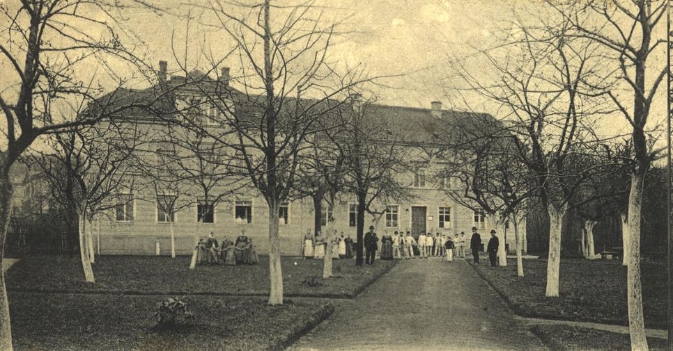 Eines der frühesten Aufnahmen des Pirnaer Krankenhauses stammt aus dem Jahr 1908. Foto: unbekannt