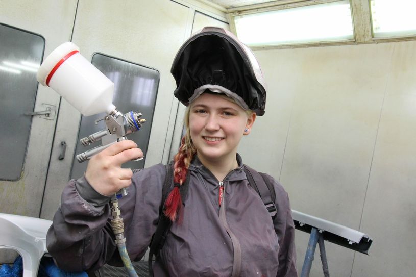 Jessica Günzel (20) ist Lehrling des Monats. Foto: jho