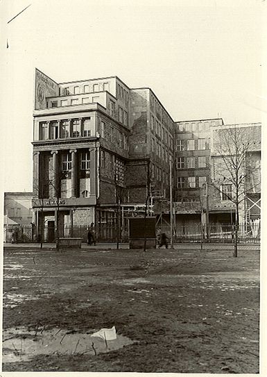 Kaufhaus Waldschmidt 1943, Blick von der Stadtpromenade.