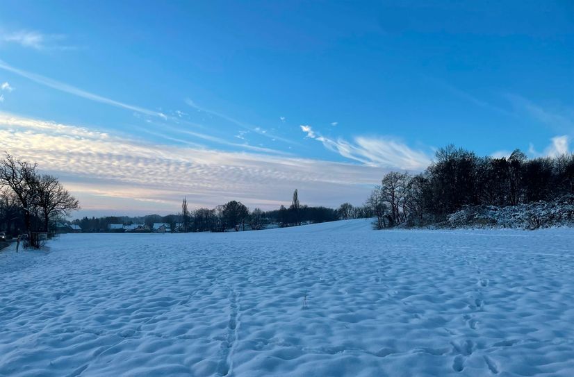 Schnee gab es im Dezember schon genug. Die weiße Pracht, die hier beispielsweise am 12. Dezember in Ludwigsdorf zu bestaunen war, wird aber wohl bis Weihnachten getaut sein.