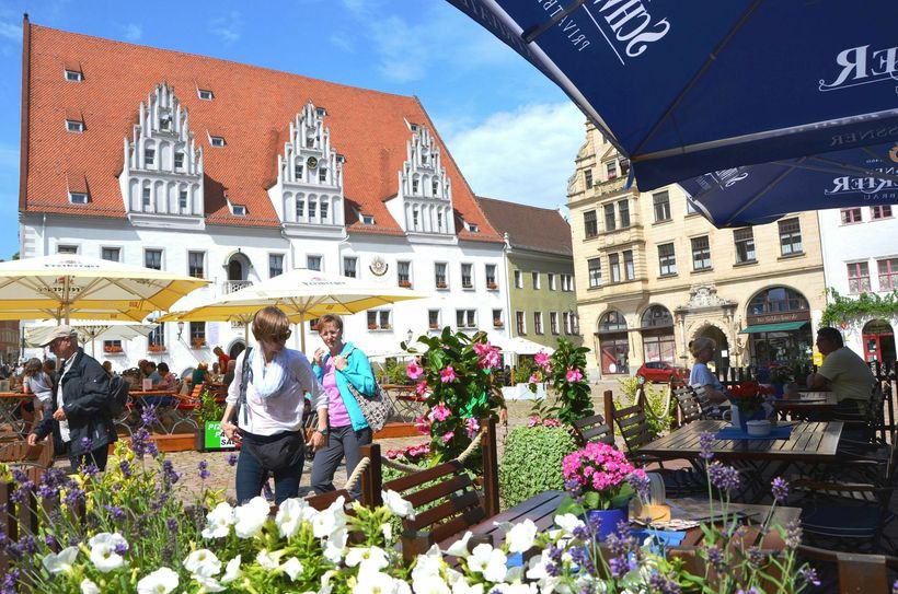 Gastronomie am Meißner Markt, aber Meißen hat viel mehr zu bieten. Foto: Stadt