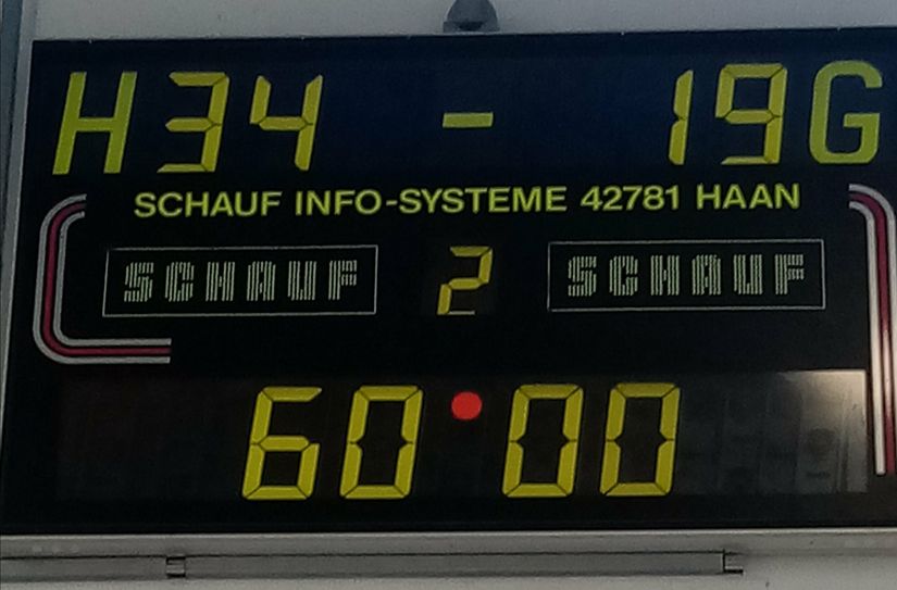 Endstand: Triumphaler Sieg der Eisenbahner.