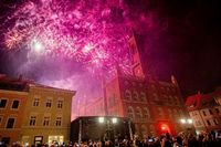 Beste Stimmung herrschte am 22. Oktober 2022 vor dem Kamenzer Rathaus. Foto: René Plaul