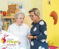 Macht sich immer wieder persönlich ein Bild von der Praxis in der ambulanten und stationären Pflege in Sachsen: Pflegeministerin Barbara Klepsch. Foto: SMS