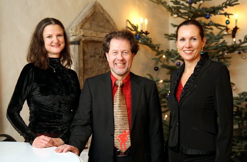 Katharina Spaniel, Christian Garbosnik und Annegret Reißmann (v.l.) laden zum Konzert ein.