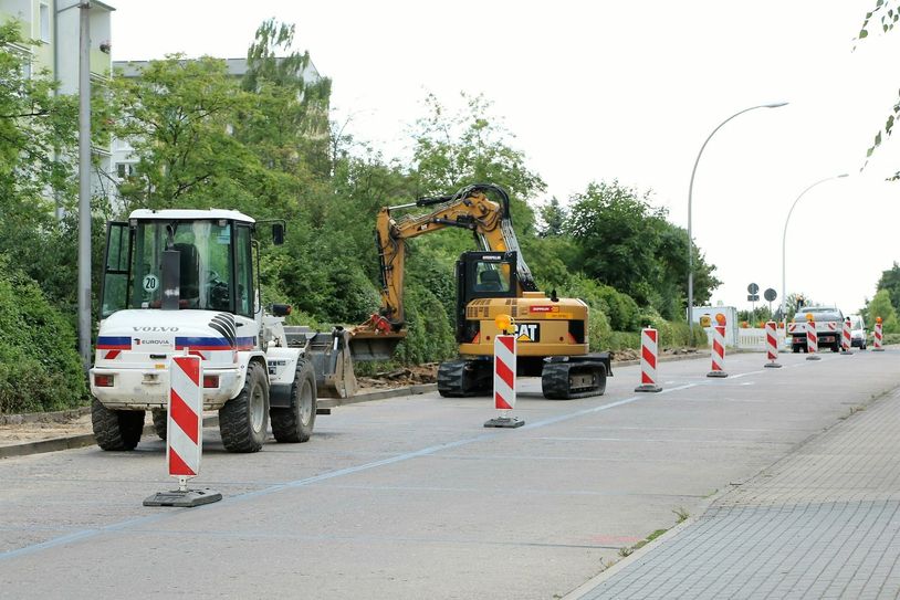 ...in die Segouer Straße. Fotos: Stadtverwaltung Riesa