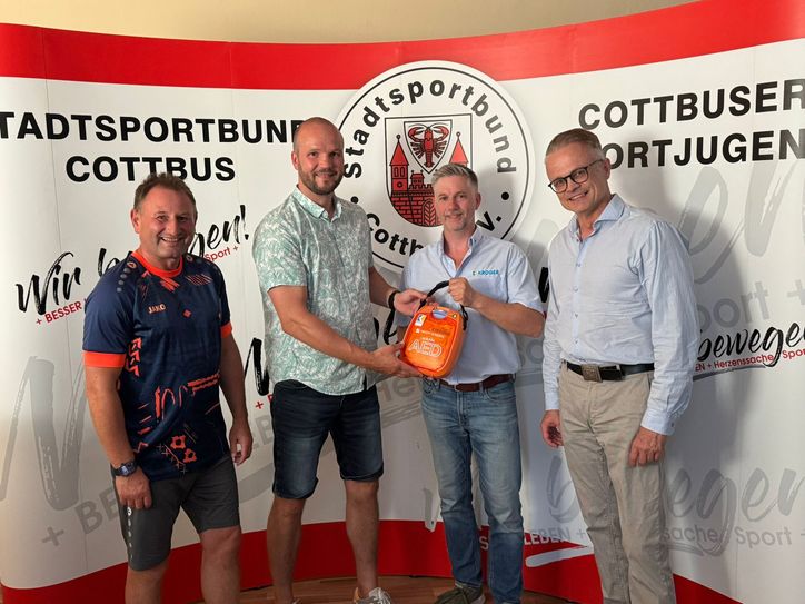 V.l.: M. Boddeutsch, S. Grothe, S. Bunzel sowie Prof. Dr. M. Schierack