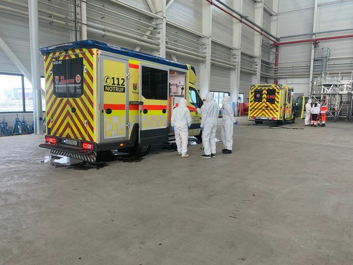 Mehrere Corna-Patienten wurden nach Nordrhein-Westfahlen verlegt. Foto: pm
