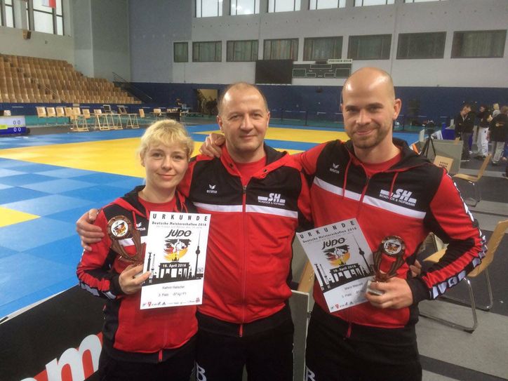 Kathrin Hielscher, Jens Schwarzer und Mario Weinert nahmen an der Deutschen Meisterschaft Ü30 teil. Foto: FF