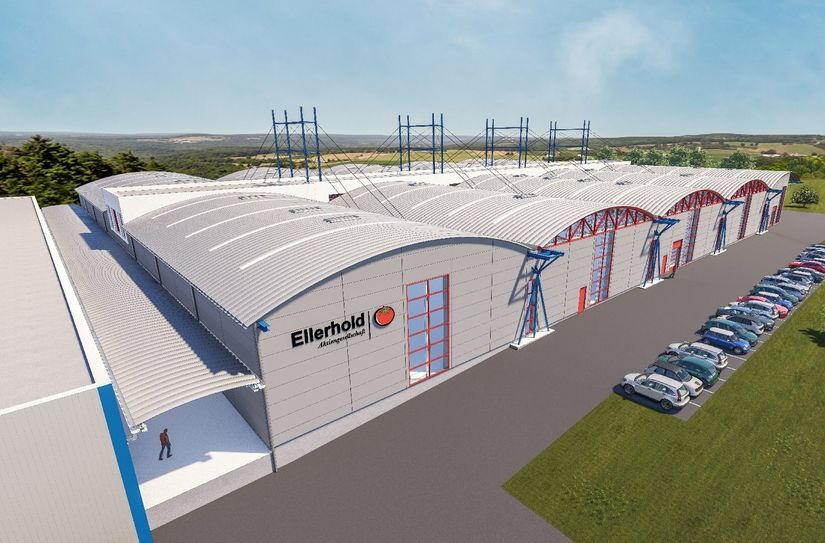So wird die neue Kartinfabrik aussehen. Gearbeitet wird automatisiert, ohne Stapler und Paletten.