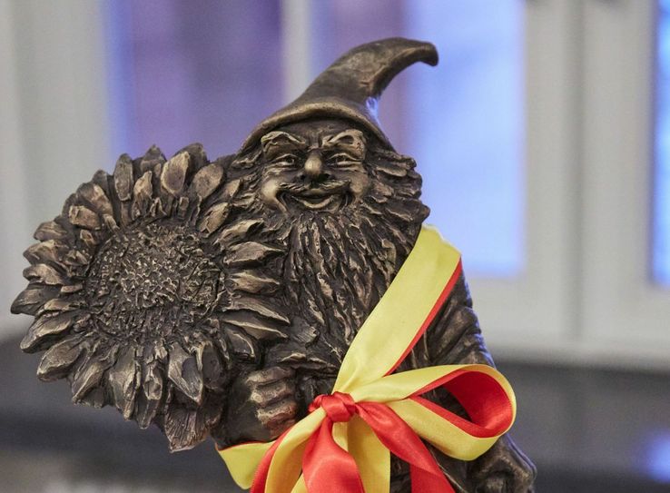 Wo soll der Zwerg demnächst stehen? Foto: R. Gommlich