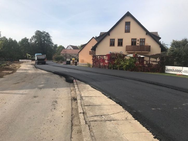 Bild aus der Anfangszeit der Baumaßnahme mit der Herstellung der Umfahrungsstraße. Foto: Stadt Lübben/Bergmann