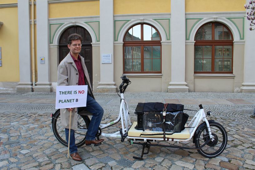 Der Wissenschaftler Tobias Mayer-Uhma ist der Begründer des Klimabündnis Bautzen. Ein klimaneutrales Bautzen hält er für möglich.