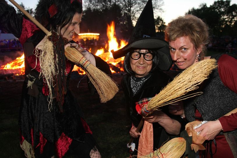 Hexen bei der Walpurgisnacht.