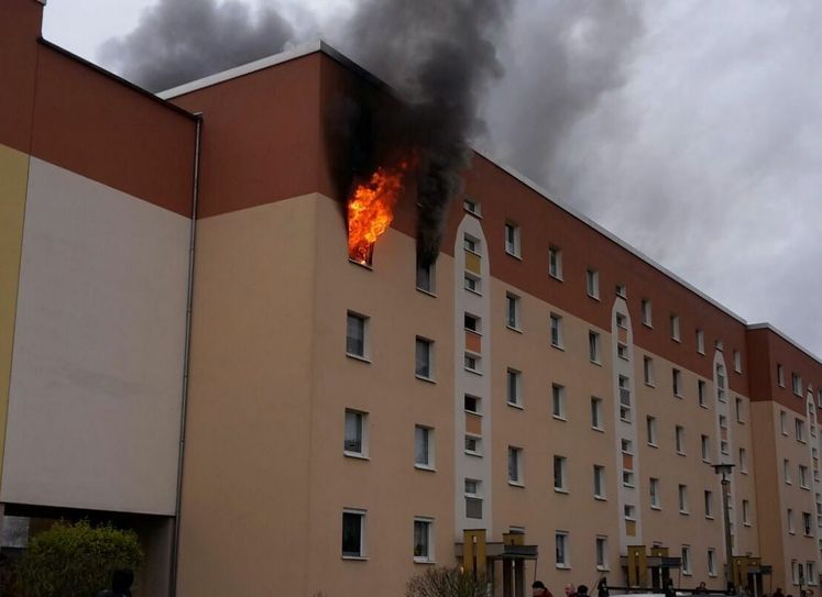 Hausbrand in Elsterwerda.