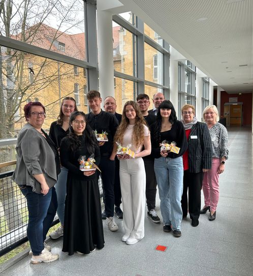 Verabschiedungder Azubis am Elbe-Elster Klinikum.